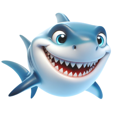 happy shark